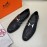 Hermes Shining Calfskin Business Shoes For Men 
