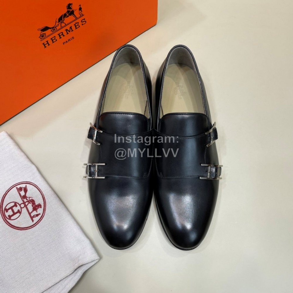 Hermes New Calfskin Business Shoes For Men 
