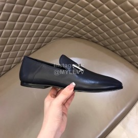 Hermes New Calfskin Business Shoes For Men Navy