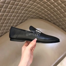 Hermes New Calfskin Business Shoes For Men Black