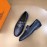 Hermes New Calfskin Business Shoes For Men Blue