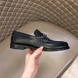 Hermes New Calfskin Casual Business Shoes For Men Black