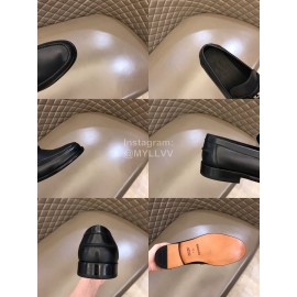 Hermes New Calfskin Casual Business Shoes For Men Black