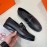 Hermes New Cowhide Business Shoes For Men Black