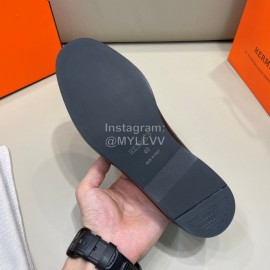 Hermes New Cowhide Business Shoes For Men Black