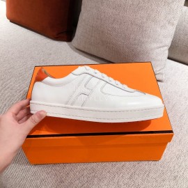 Hermes Fashion Autumn Winter Couple Casual Shoes White