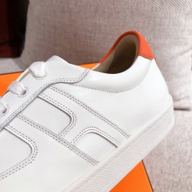 Hermes Fashion Autumn Winter Couple Casual Shoes White