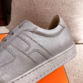 Hermes Fashion Autumn Winter Couple Casual Shoes Gray