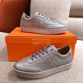 Hermes Fashion Autumn Winter Couple Casual Shoes Gray