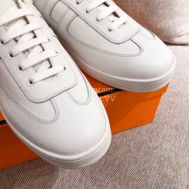 Hermes Fashion Autumn Winter Couple White Casual Shoes 