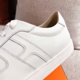 Hermes Fashion Autumn Winter Couple White Casual Shoes 