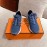 Hermes Autumn Winter Couple Retro Sneakers Blue