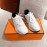Hermes Autumn Winter Couple Retro White Sneakers