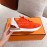 Hermes Autumn Winter Couple Retro Sneakers Orange