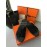 Hermes Simple Summer Leather Slippers For Men Black