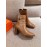 Hermes Autumn Winter High Heeled Short Boots