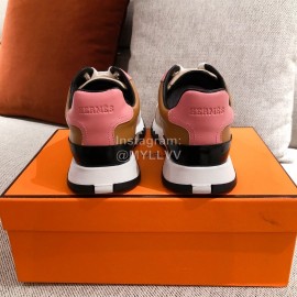 Hermes Fashion Autumn Winter Couple Casual Shoes Pink