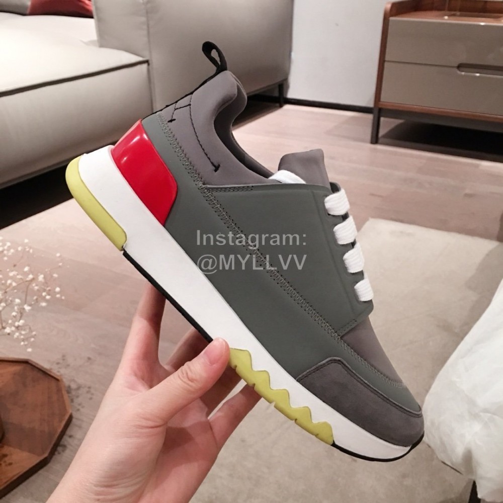 Hermes New Thick Soled Casual Shoes Gray