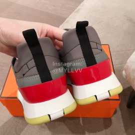 Hermes New Thick Soled Casual Shoes Gray