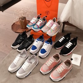 Hermes New Thick Soled Casual Shoes Gray