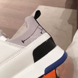 Hermes New Thick Soled White Casual Shoes