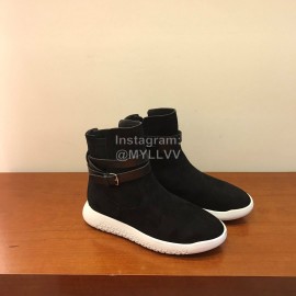 Hermes Fall Winter Sports Boots For Women Black