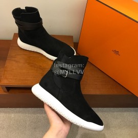 Hermes Fall Winter Sports Boots For Women Black
