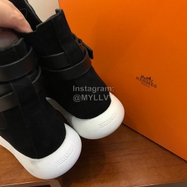 Hermes Fall Winter Sports Boots For Women Black