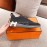 Hermes Autumn Winter Couple Sneakers Dark Gray
