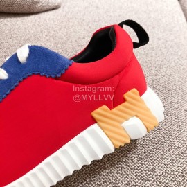 Hermes Autumn Winter Couple Sneakers Red
