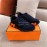 Hermes Autumn Winter Couple Sneakers Blue
