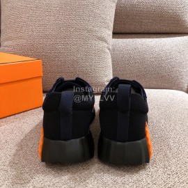 Hermes Autumn Winter Couple Sneakers Blue