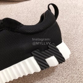 Hermes Autumn Winter Couple Sneakers Black
