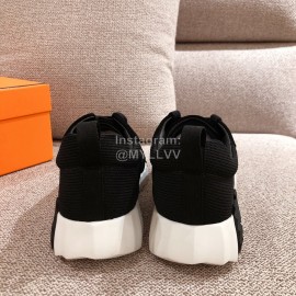 Hermes Autumn Winter Couple Sneakers Black