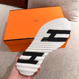 Hermes Autumn Winter Couple Retro Sneakers Blue