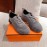 Hermes Autumn Winter Couple Retro Sneakers Gray