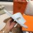 Hermes Summer Classic Flat Heel White Slippers For Men