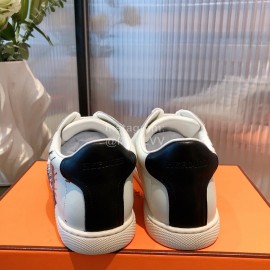 Hermes Leather Casual Lace Up Shoes For Men And Women 