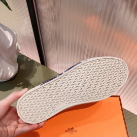 Hermes Leather Casual Lace Up Shoes For Men And Women 