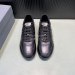 Hogan Calf Leather Casual Sneakers For Men Black