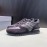 Hogan Black Calf Leather Casual Sneakers For Men