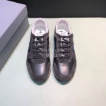 Hogan Cowhide Casual Sneakers For Men Black