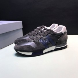 Hogan Cowhide Casual Sneakers For Men Black