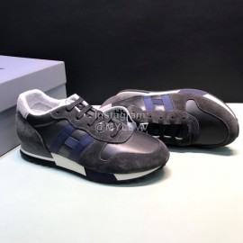 Hogan Cowhide Casual Sneakers For Men Black