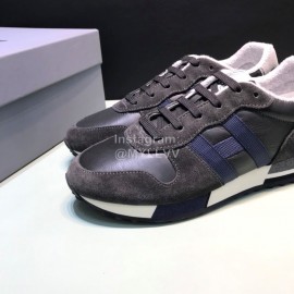 Hogan Cowhide Casual Sneakers For Men Black