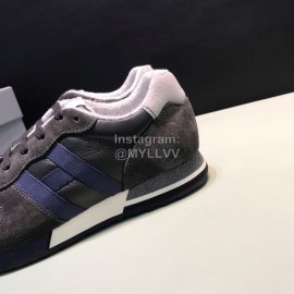 Hogan Cowhide Casual Sneakers For Men Black