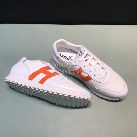 Hogan Cowhide Casual Sneakers For Men White