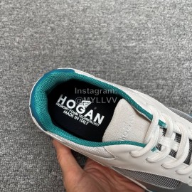 Hogan Hyperlight Suede Calfskin Mesh Sneakers For Men Blue