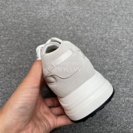 Hogan Hyperlight Suede Calfskin Mesh Sneakers For Men White