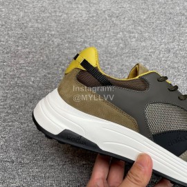 Hogan Hyperlight Suede Calfskin Mesh Sneakers For Men Gray